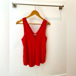 Incredibly comfy Bordeaux (Anthropologie brand) two-layer double-V tank